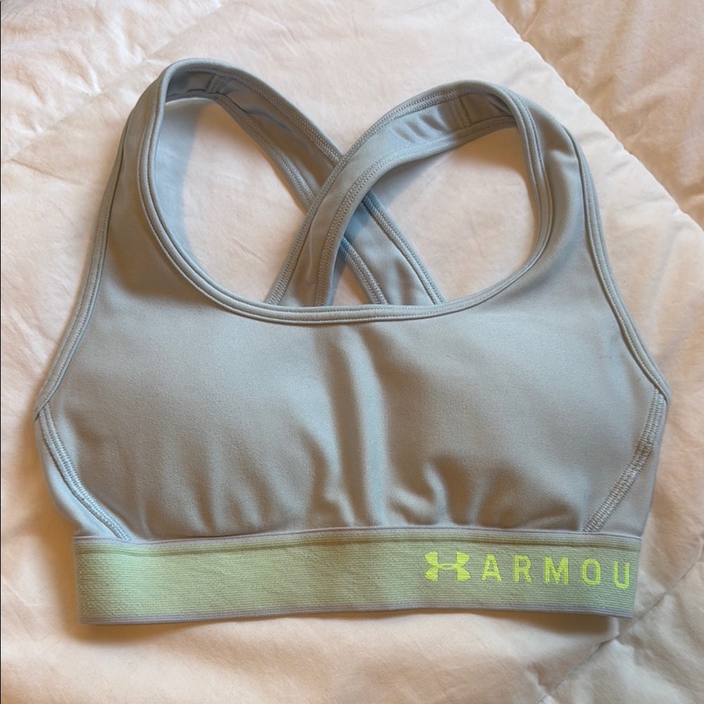 Under Armour Light Blue Compression Sports Bra